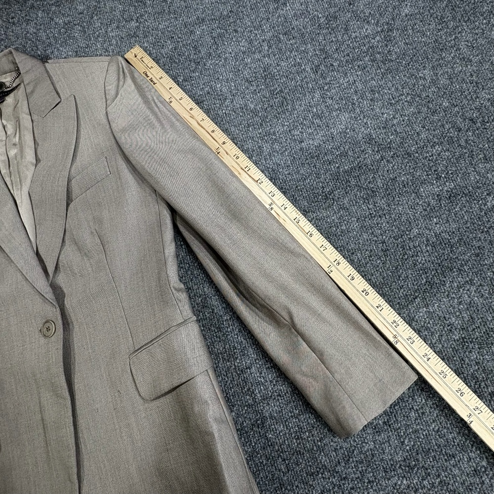 Stella McCartney Blazer Womens 42 Brown Wool One Button Jacket Tailored Career - Picture 15 of 16